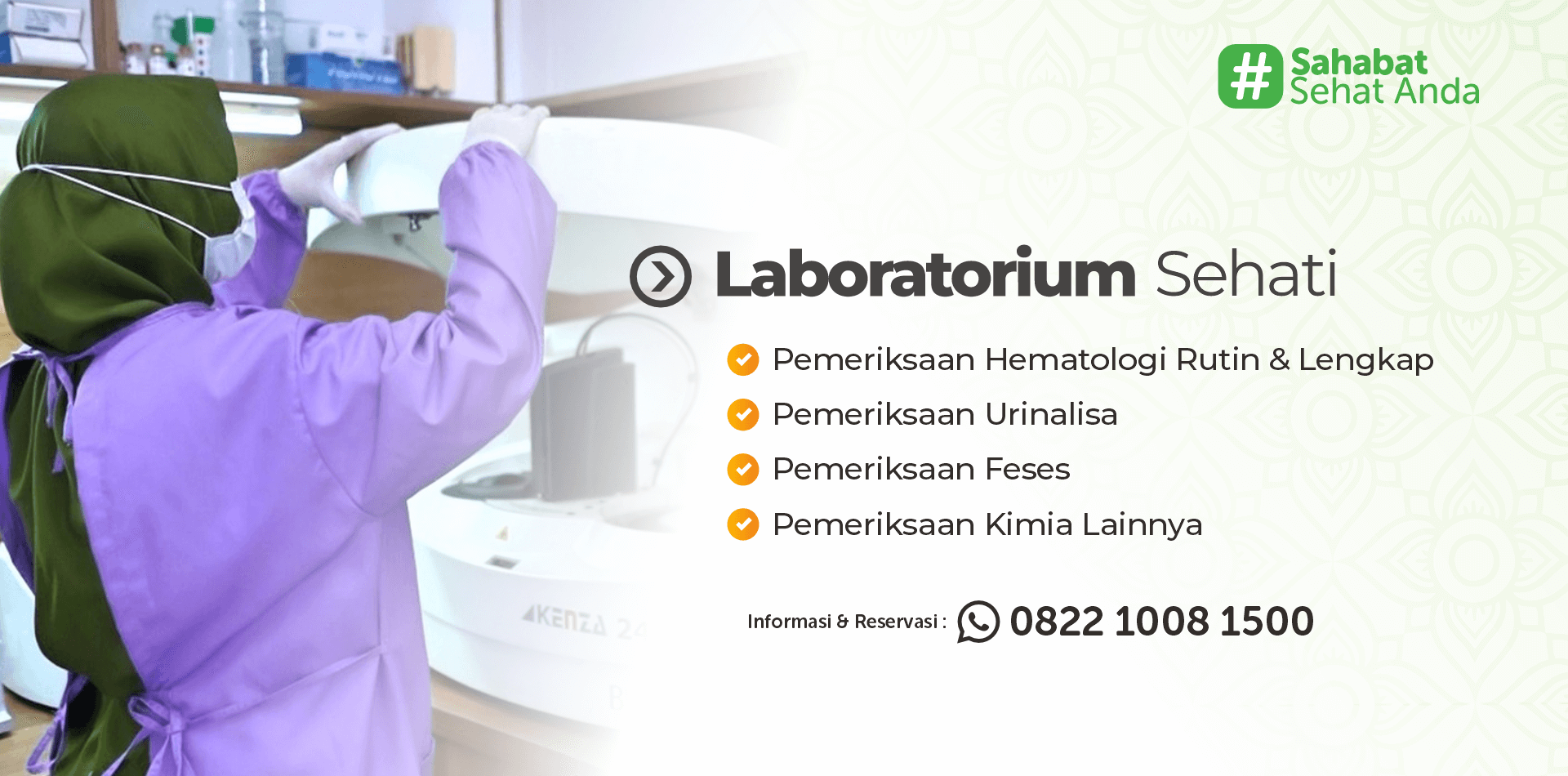 BANNER LAYANAN RAWAT INAP SEHATI 2024 - LABORATORIUM SEHATI